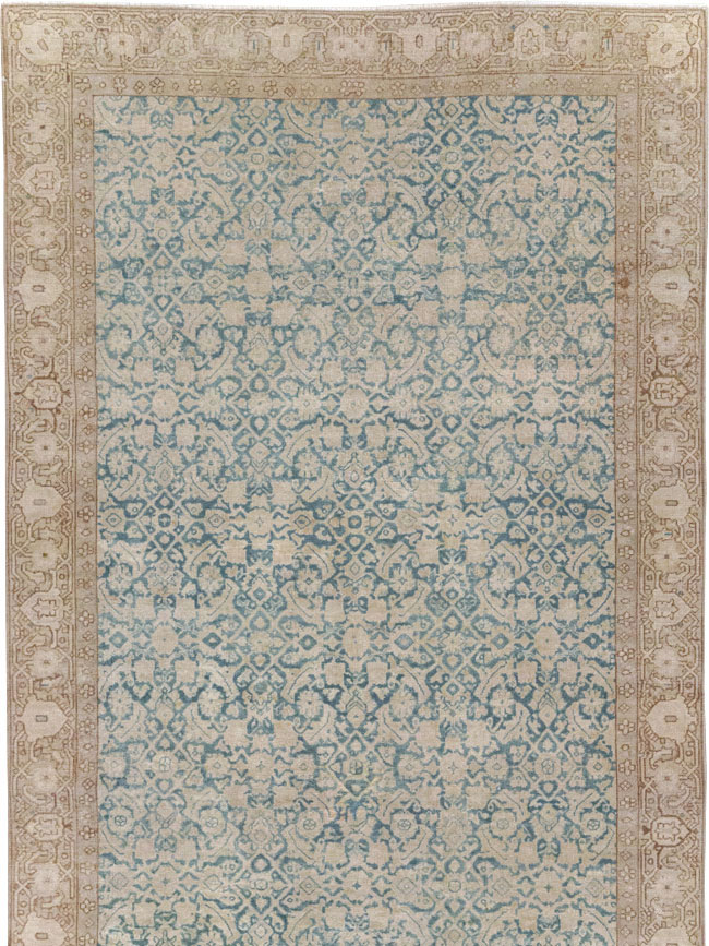 Antique Persian Tabriz Long Runner, No.31698 - Gss