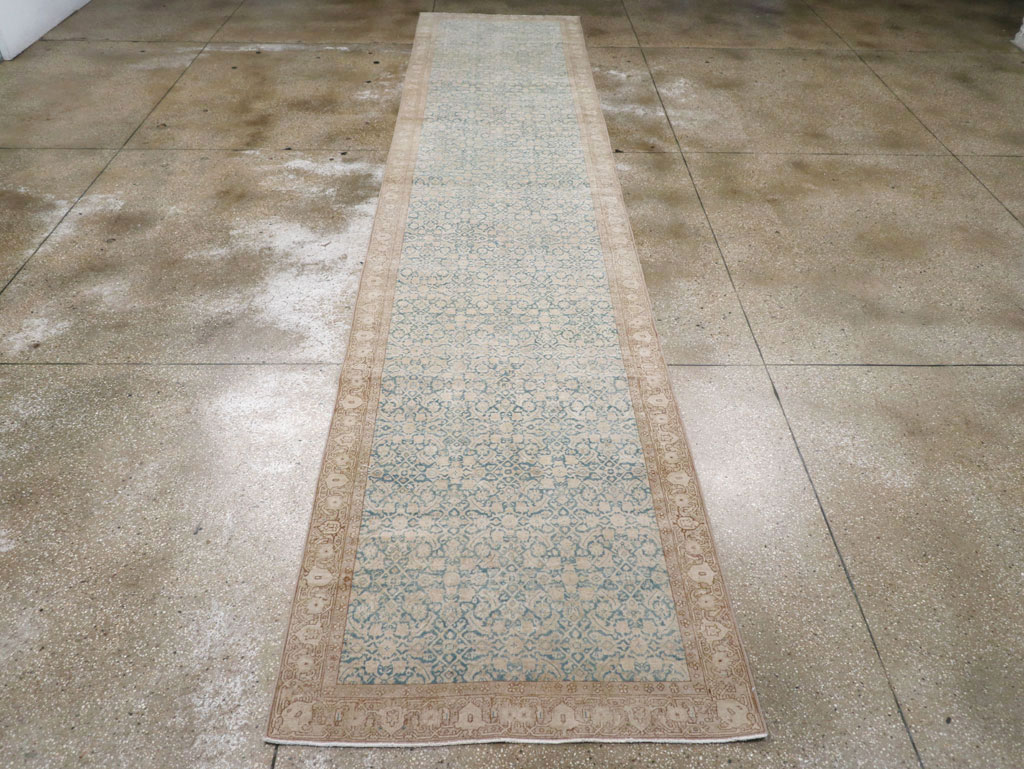 Antique Persian Tabriz Long Runner, No.31698 - Gss