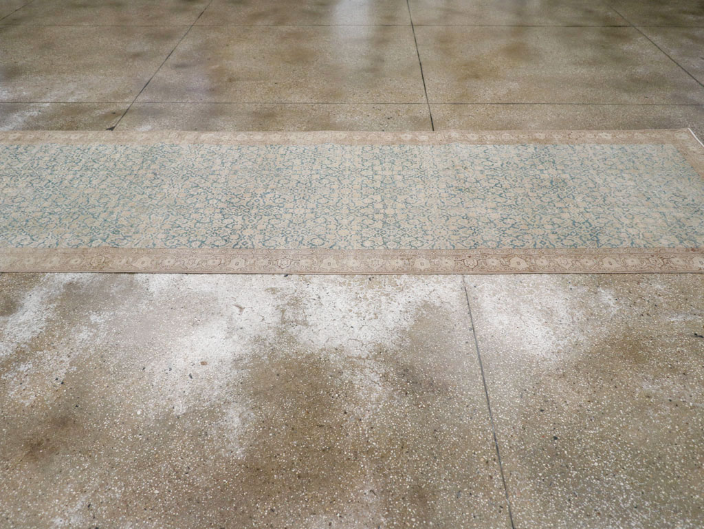 Antique Persian Tabriz Long Runner, No.31698 - Gss