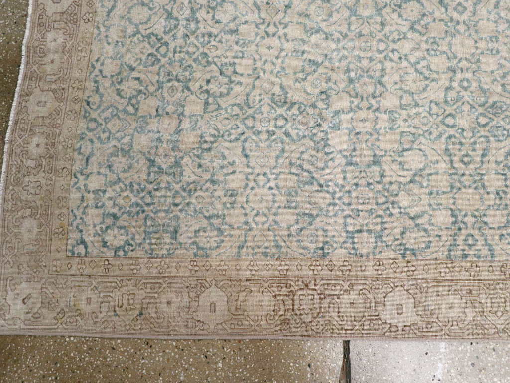 Antique Persian Tabriz Long Runner, No.31698 - Gss