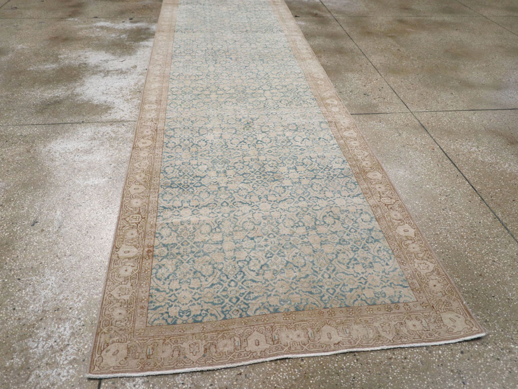 Antique Persian Tabriz Long Runner, No.31698 - Gss
