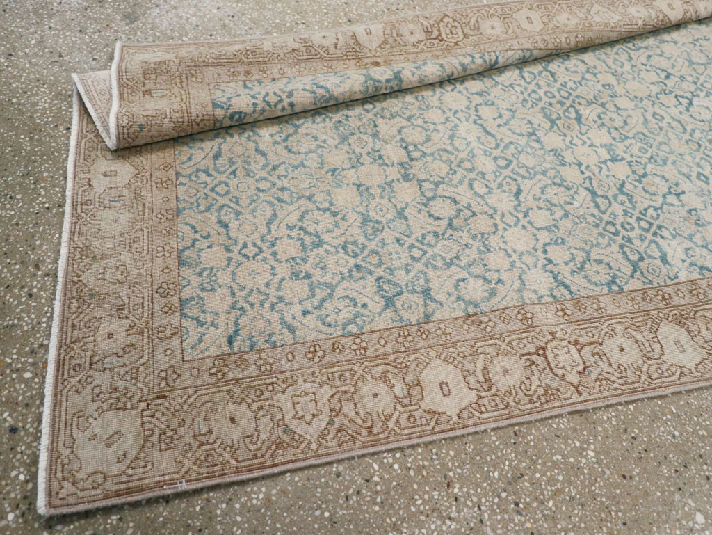 Antique Persian Tabriz Long Runner, No.31698 - Gss