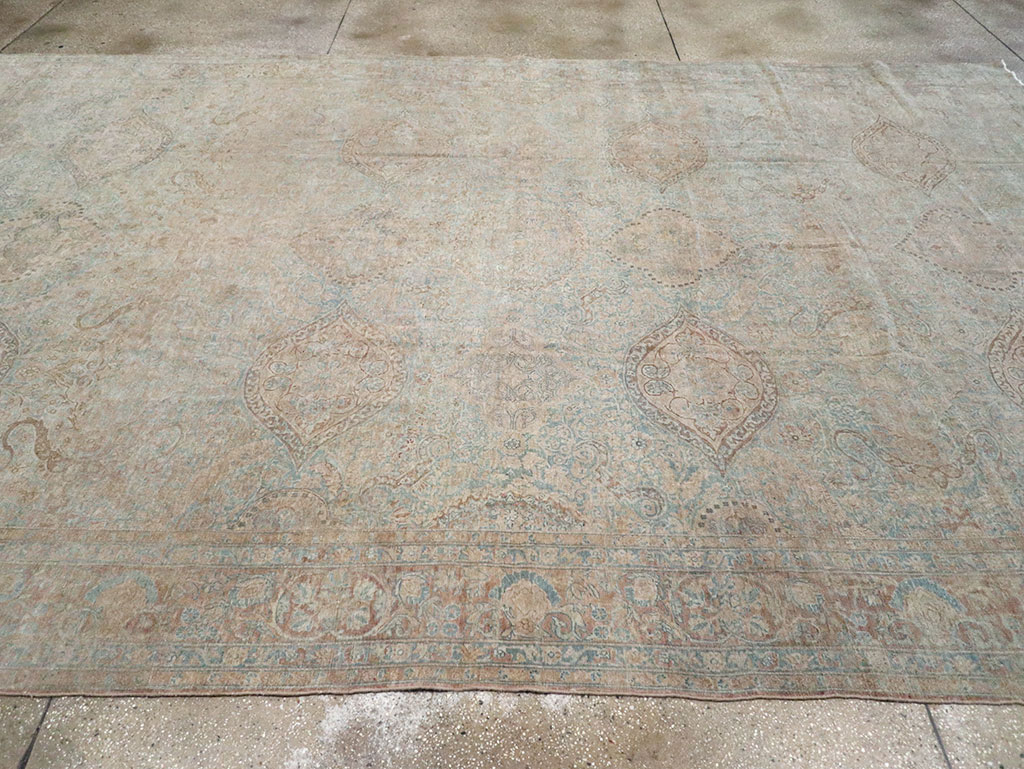 Antique Persian Lavar Kerman Large Carpet, No.31700 - Gss