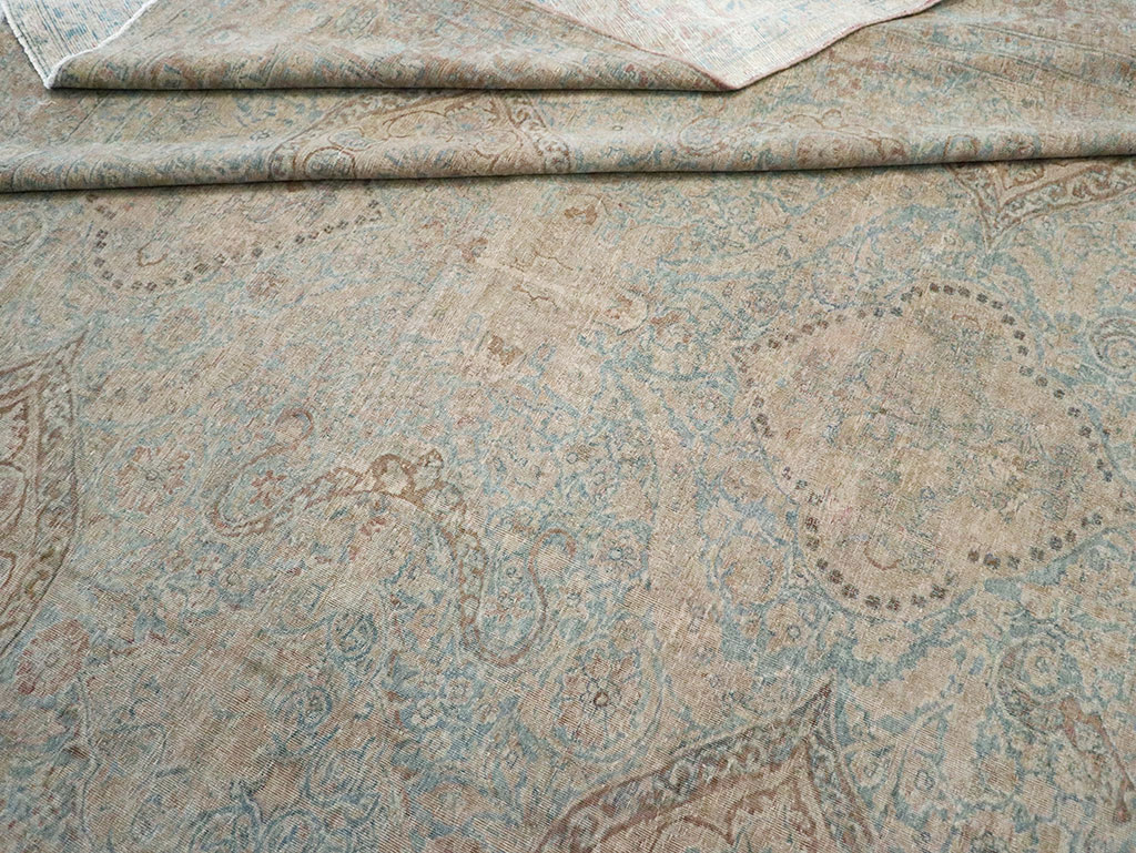 Antique Persian Lavar Kerman Large Carpet, No.31700 - Gss