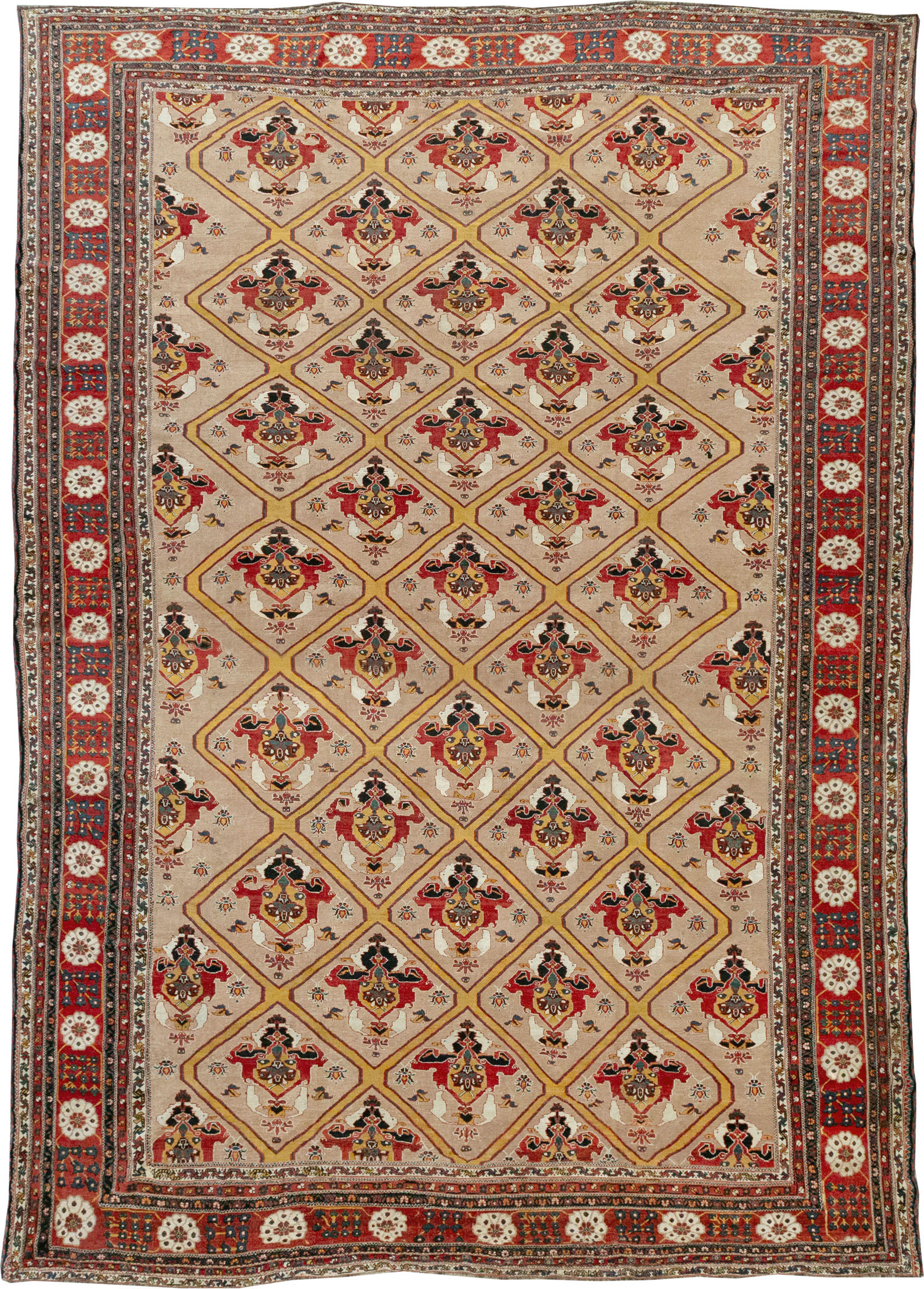 Antique Persian Bakhtiari Oversize Carpet, No.31708 - Gss