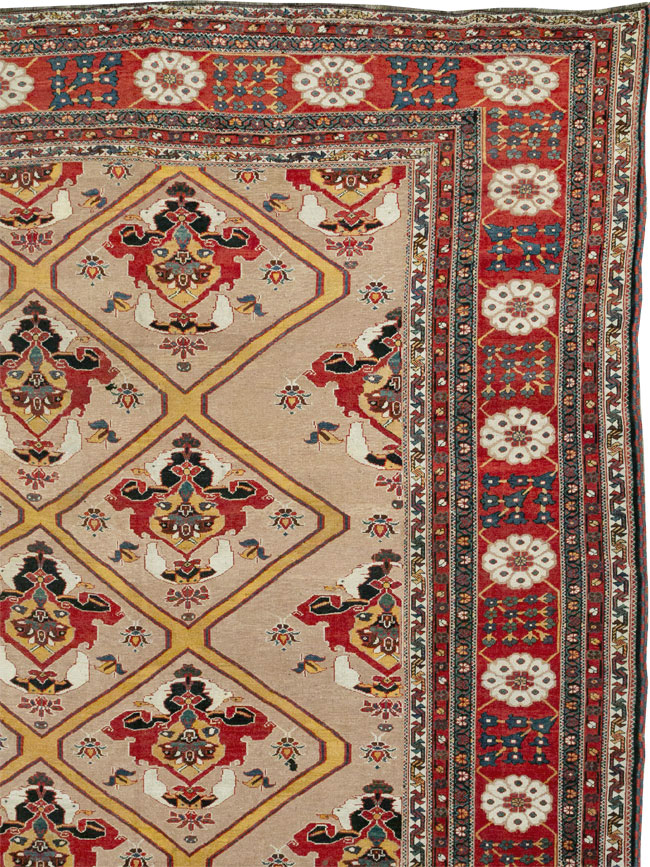 Antique Persian Bakhtiari Oversize Carpet, No.31708 - Gss