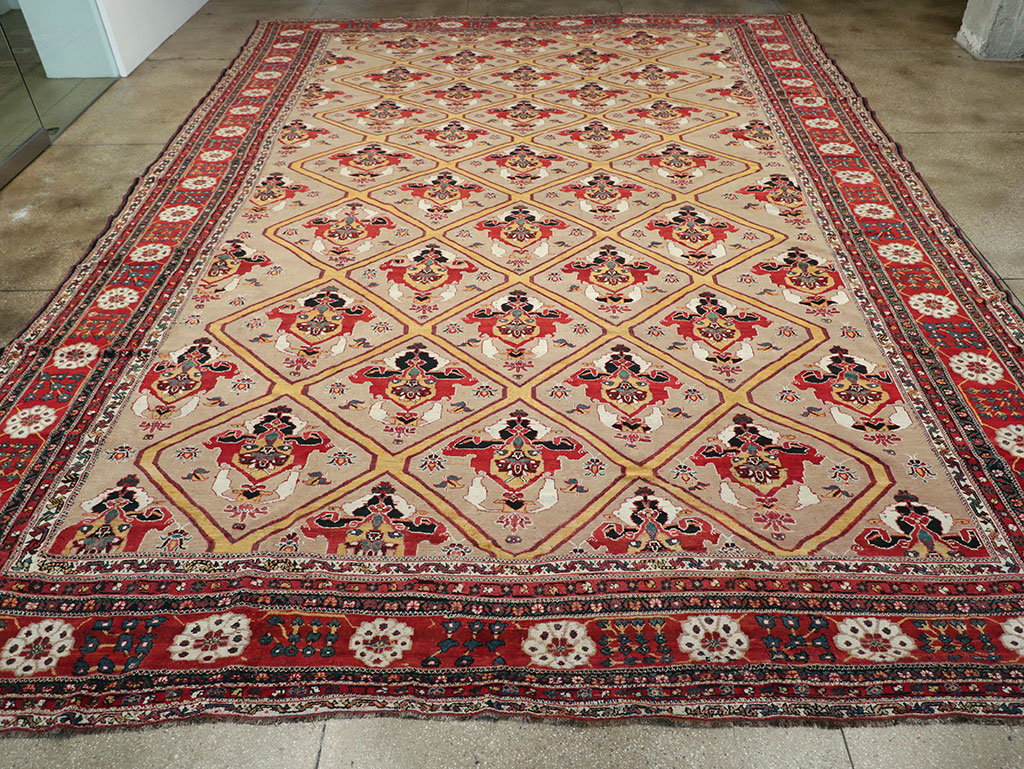 Antique Persian Bakhtiari Oversize Carpet, No.31708 - Gss