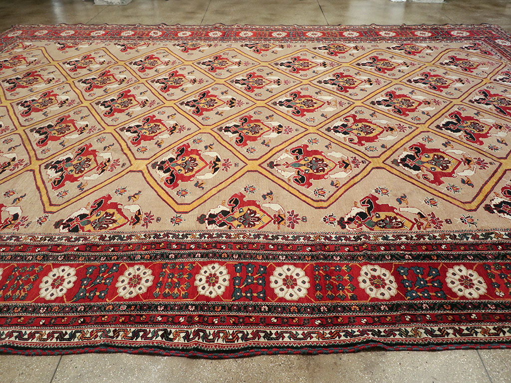 Antique Persian Bakhtiari Oversize Carpet, No.31708 - Gss