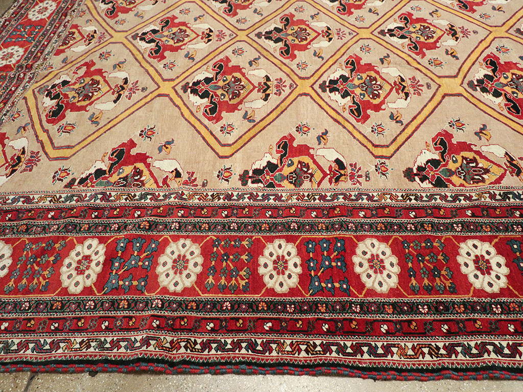 Antique Persian Bakhtiari Oversize Carpet, No.31708 - Gss