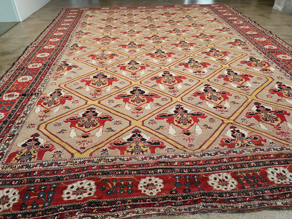 Antique Persian Bakhtiari Oversize Carpet, No.31708 - Gss