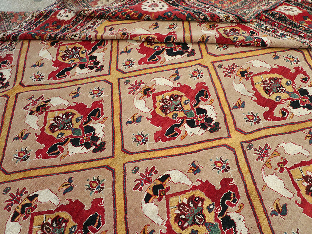 Antique Persian Bakhtiari Oversize Carpet, No.31708 - Gss