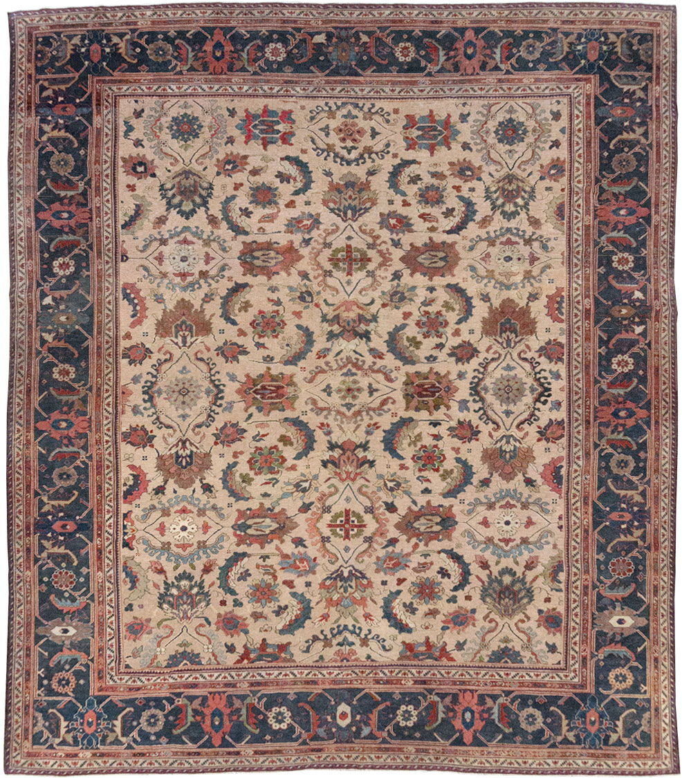 Antique Persian Mahal Room Size Carpet, No.31712 - Gss