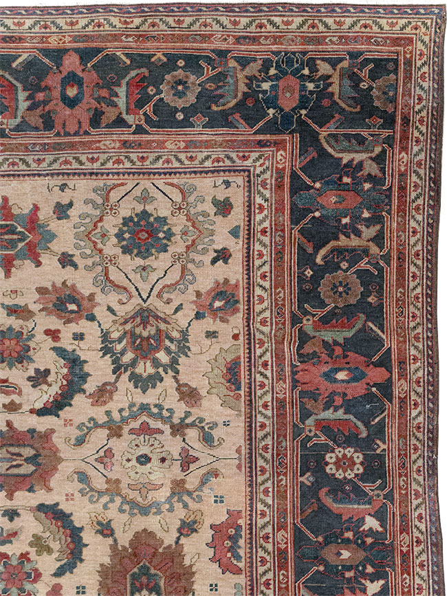Antique Persian Mahal Room Size Carpet, No.31712 - Gss