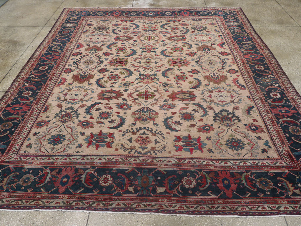 Antique Persian Mahal Room Size Carpet, No.31712 - Gss