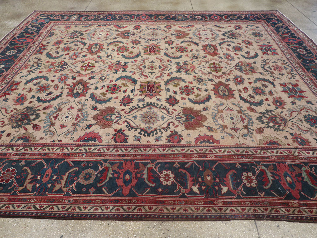 Antique Persian Mahal Room Size Carpet, No.31712 - Gss
