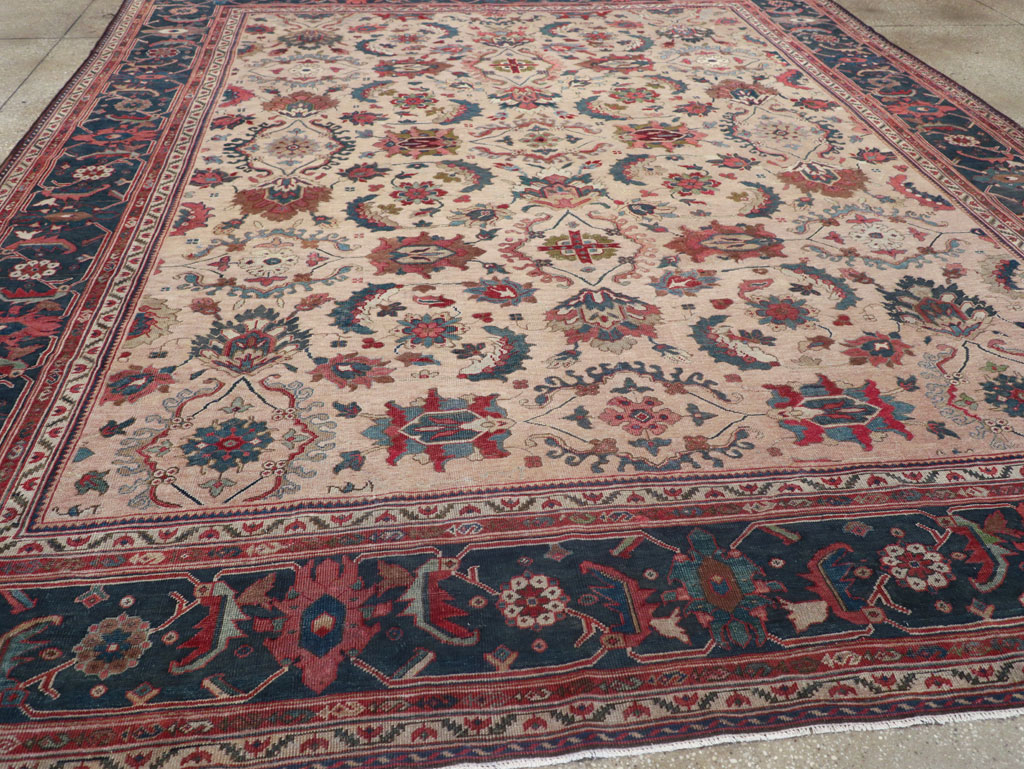 Antique Persian Mahal Room Size Carpet, No.31712 - Gss