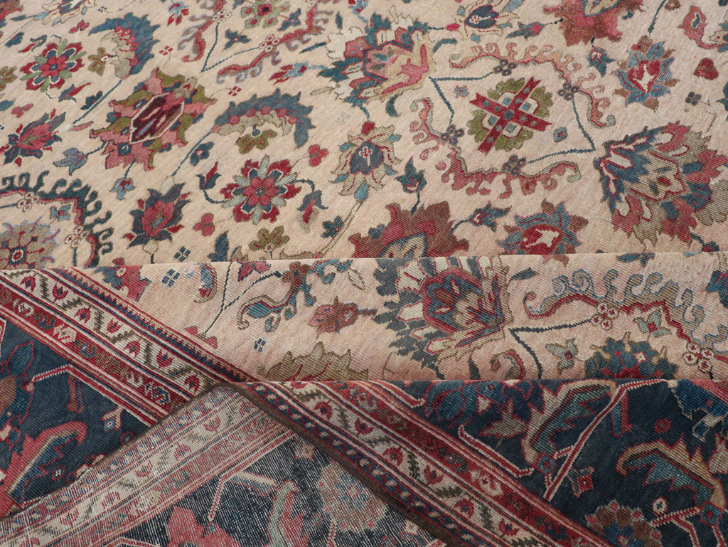 Antique Persian Mahal Room Size Carpet, No.31712 - Gss
