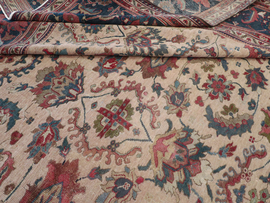 Antique Persian Mahal Room Size Carpet, No.31712 - Gss