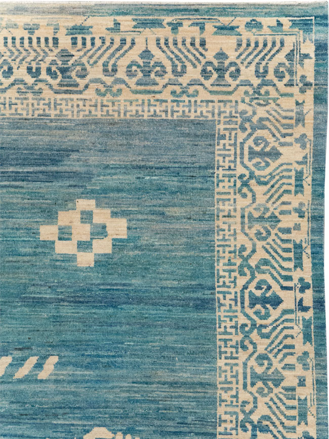 Modern East Turkestan Khotan Room Size Carpet, No.31714 - Gss