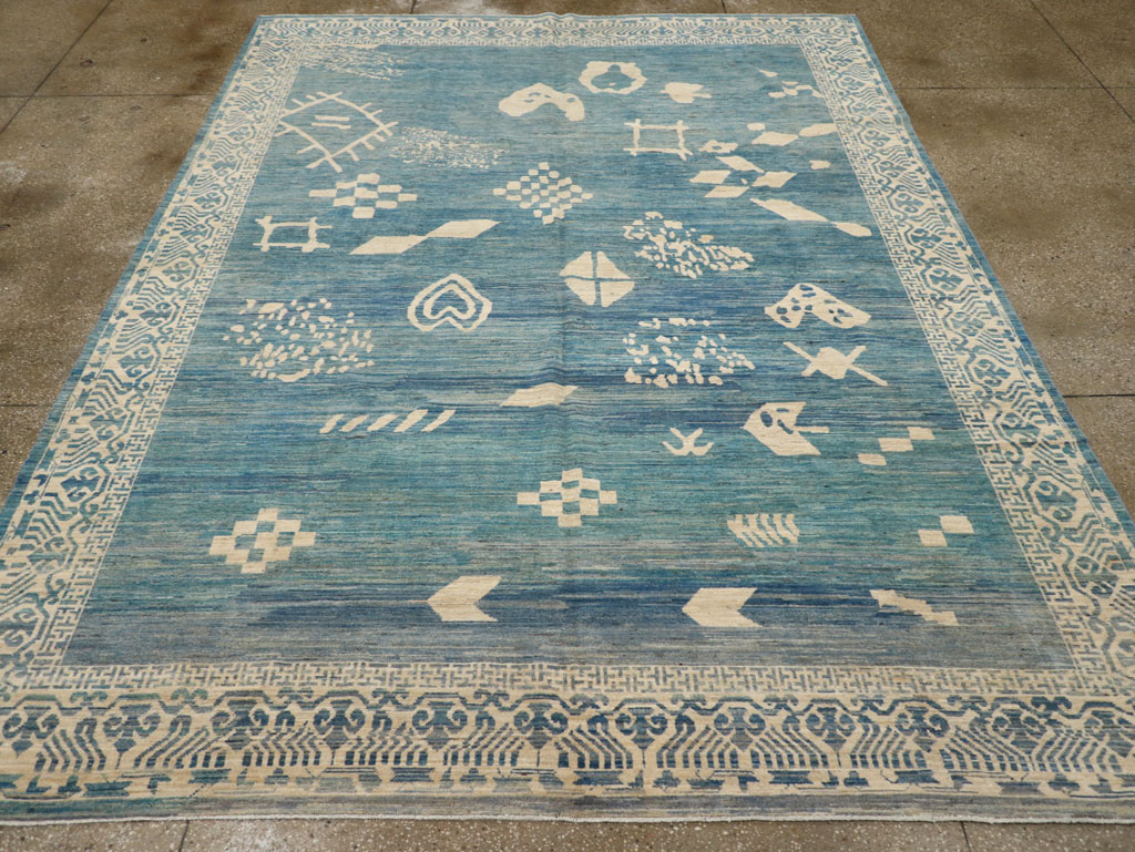 Modern East Turkestan Khotan Room Size Carpet, No.31714 - Gss