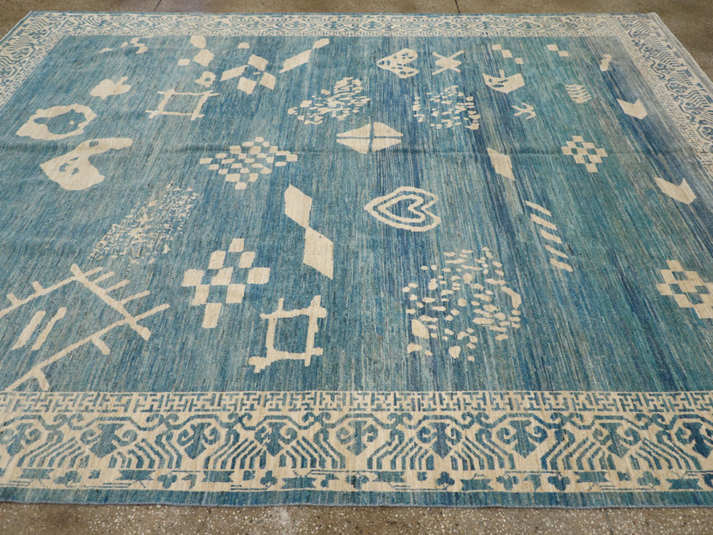 Modern East Turkestan Khotan Room Size Carpet, No.31714 - Gss