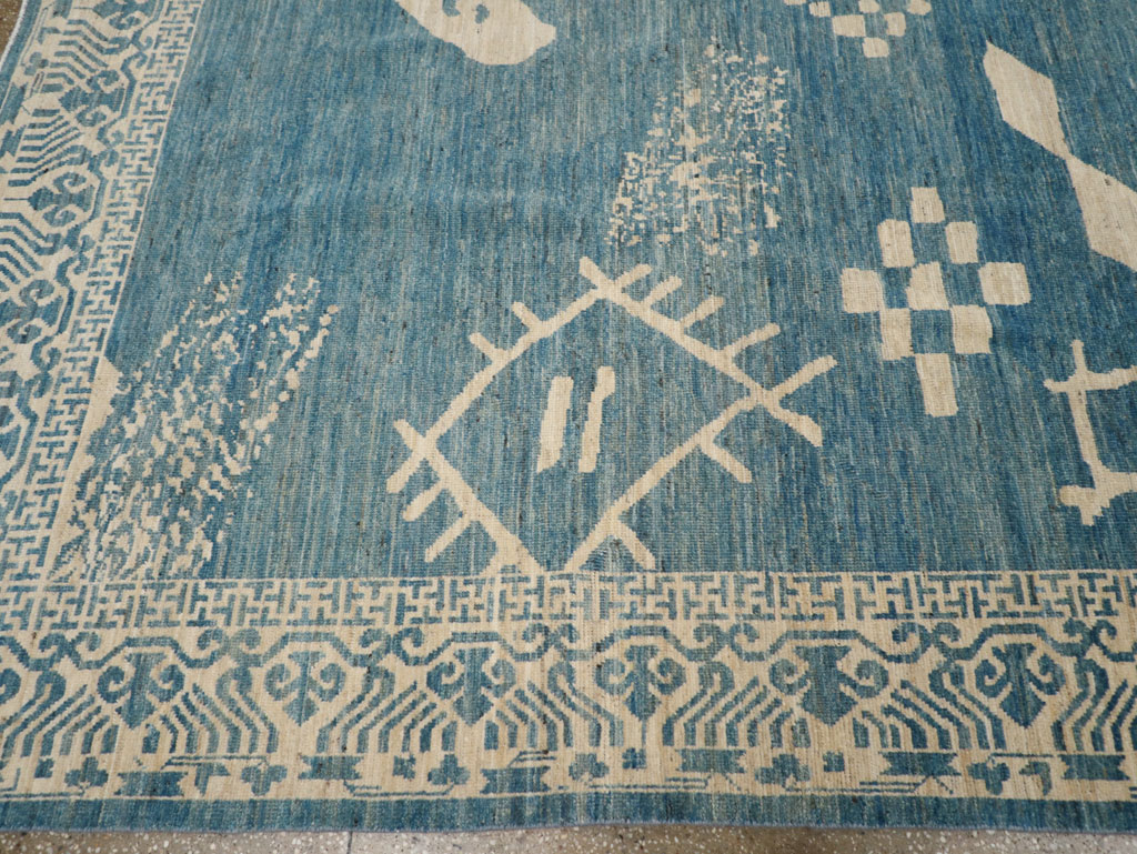 Modern East Turkestan Khotan Room Size Carpet, No.31714 - Gss