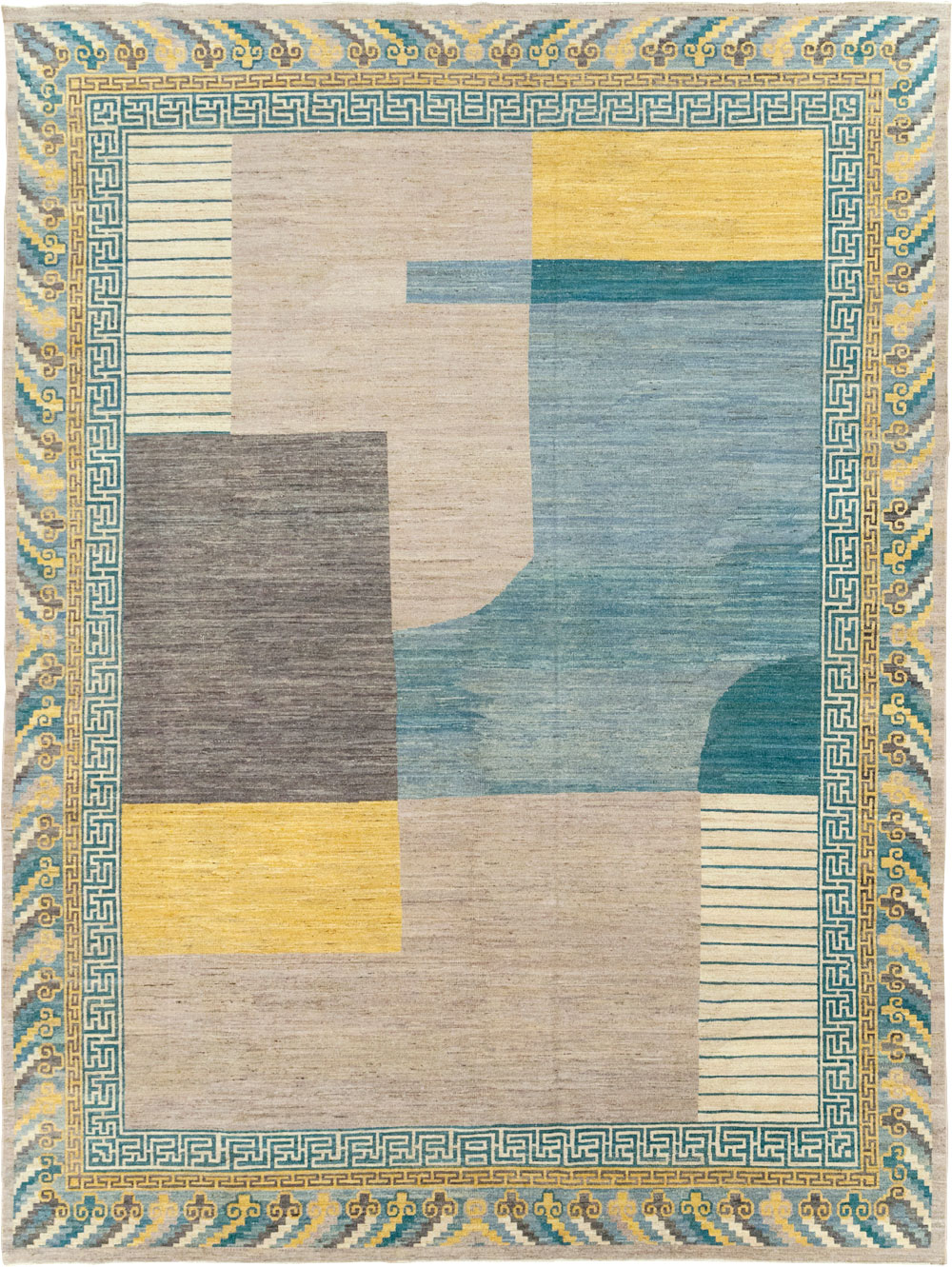 Modern East Turkestan Khotan Room Size Carpet, No.31715 - Gss