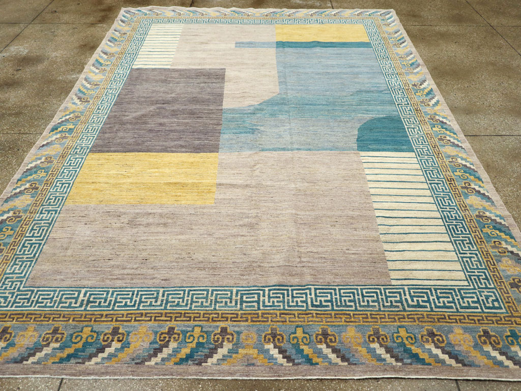 Modern East Turkestan Khotan Room Size Carpet, No.31715 - Gss