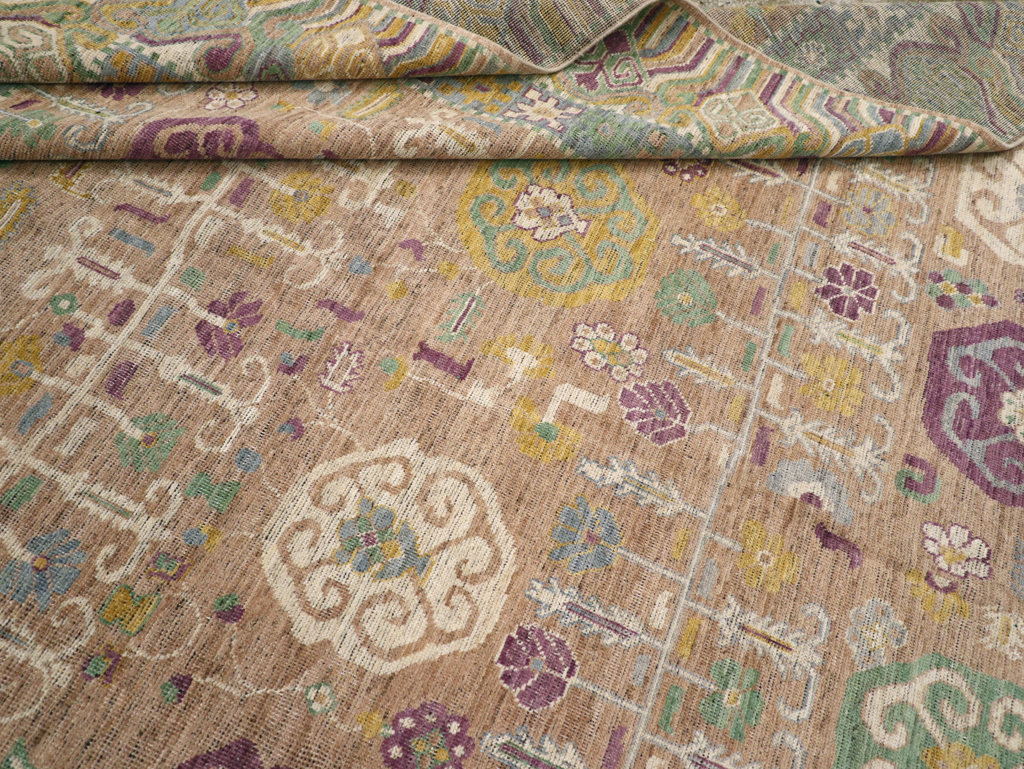 Modern East Turkestan Khotan Room Size Carpet, No.31716 - Gss