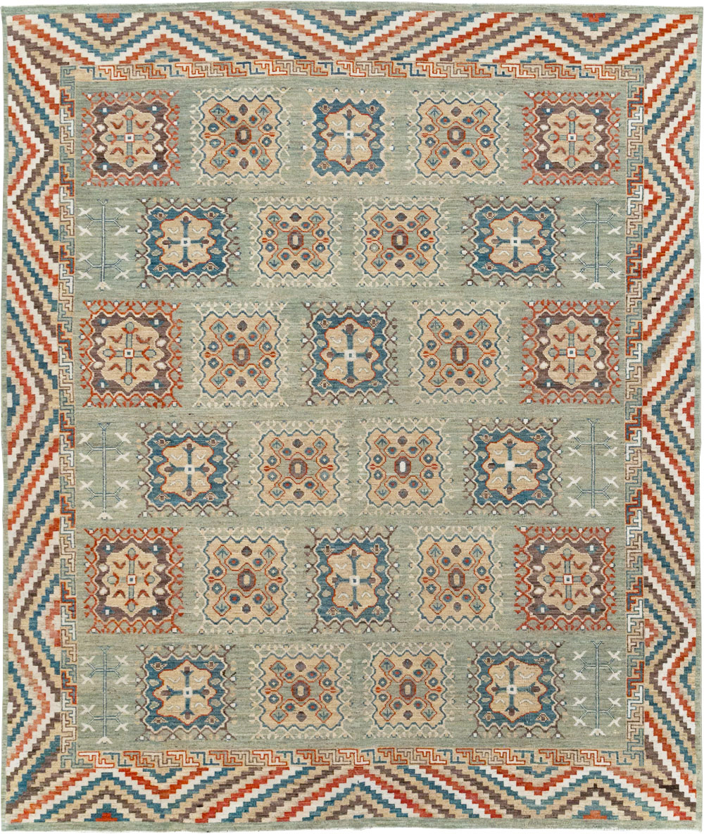 Modern East Turkestan Khotan Small Room Size Carpet, No.31717 - Gss