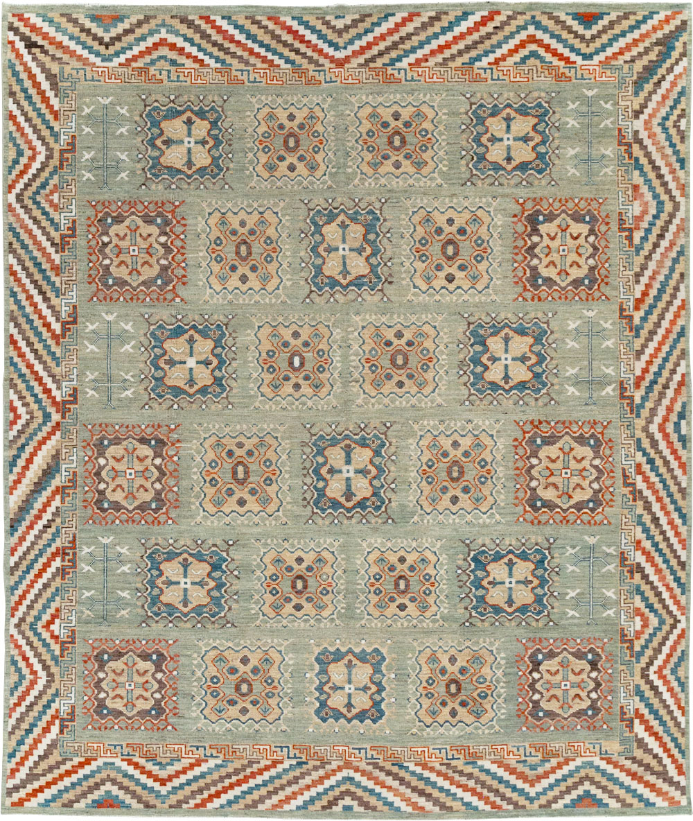 Modern East Turkestan Khotan Small Room Size Carpet, No.31717 - Gss