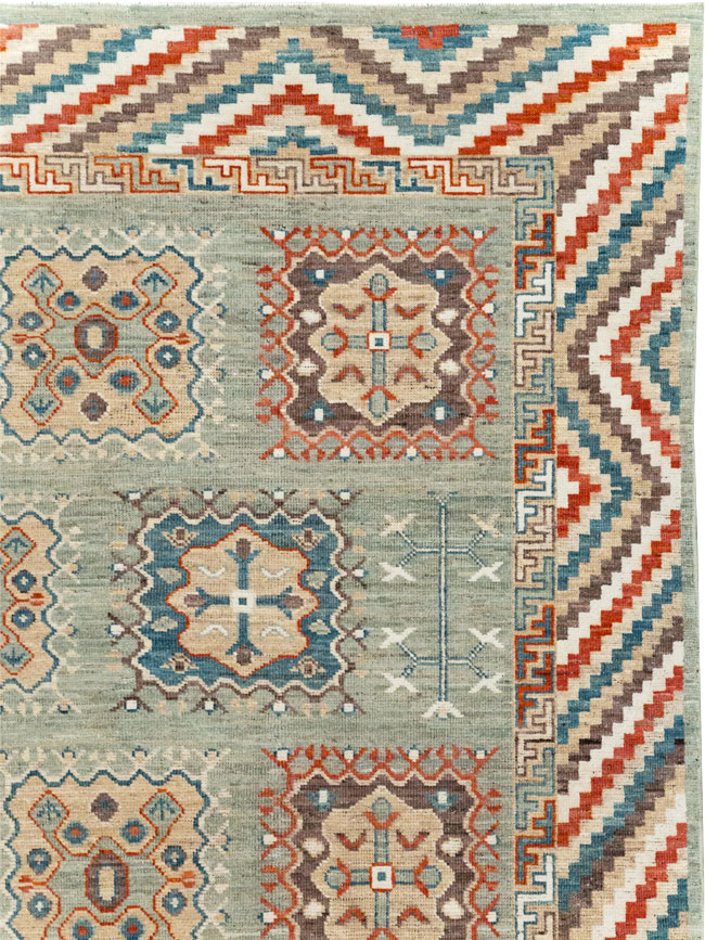 Modern East Turkestan Khotan Small Room Size Carpet, No.31717 - Gss