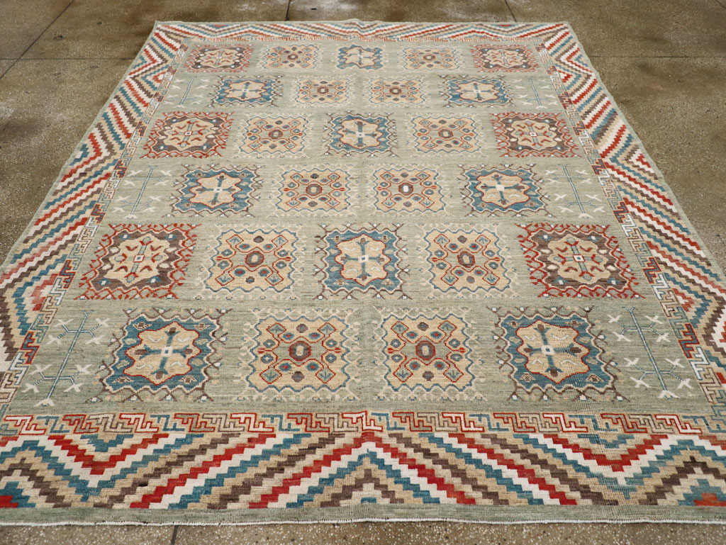 Modern East Turkestan Khotan Small Room Size Carpet, No.31717 - Gss