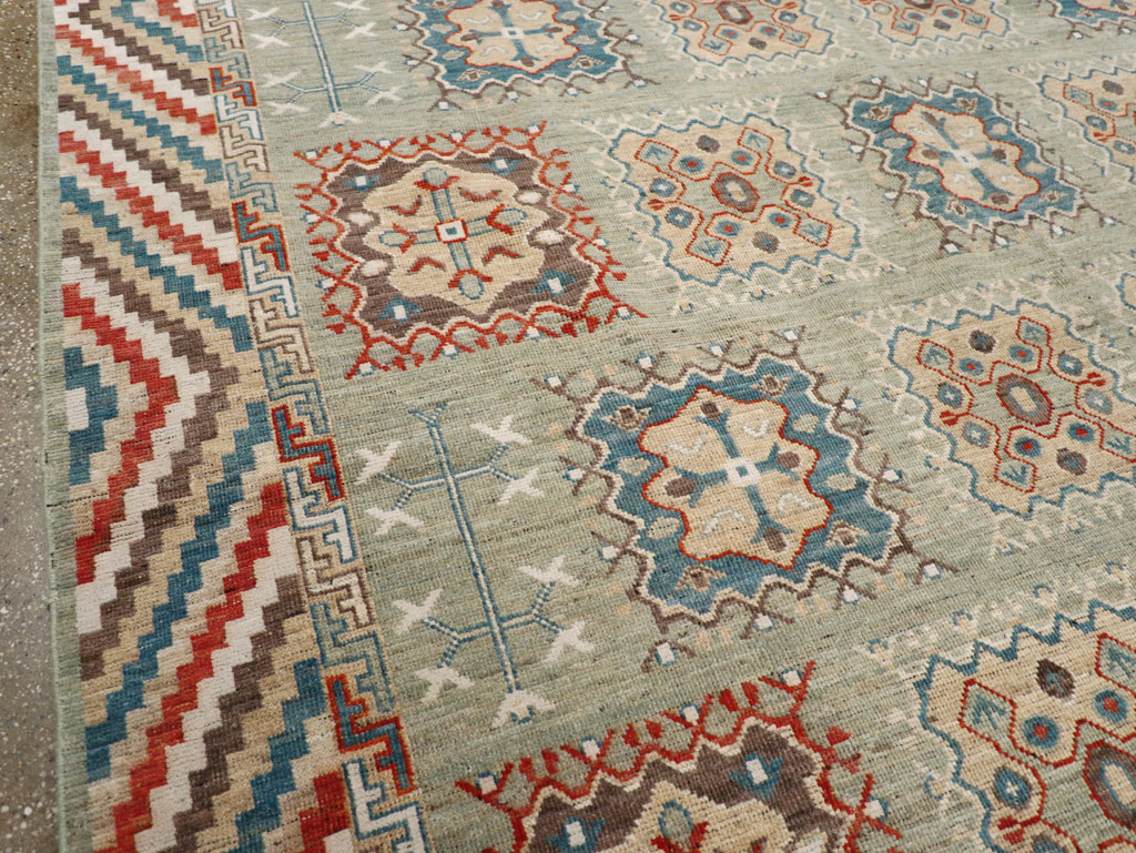 Modern East Turkestan Khotan Small Room Size Carpet, No.31717 - Gss