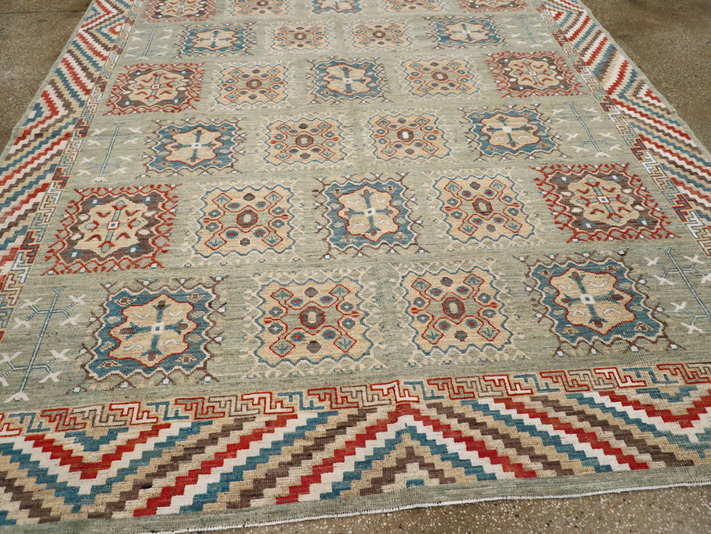 Modern East Turkestan Khotan Small Room Size Carpet, No.31717 - Gss