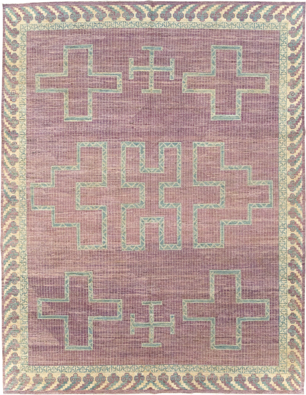 African Tuareg Inspired Modern East Turkestan Khotan Room Size Carpet, No.31720 - Gss