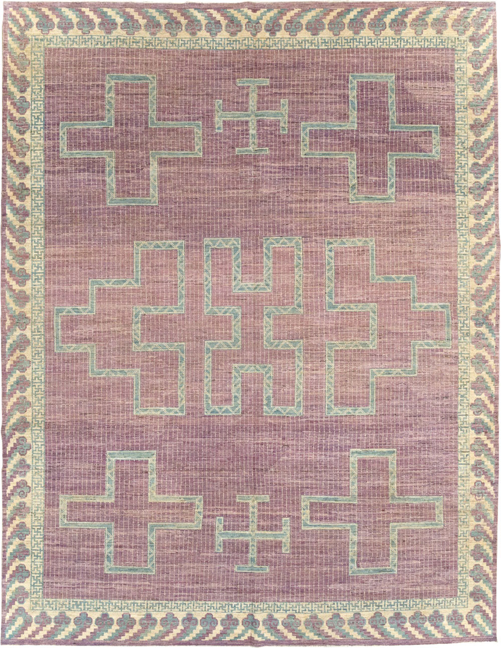 Modern African Tuareg Inspired East Turkestan Khotan Room Size Carpet, No.31720 - Gss