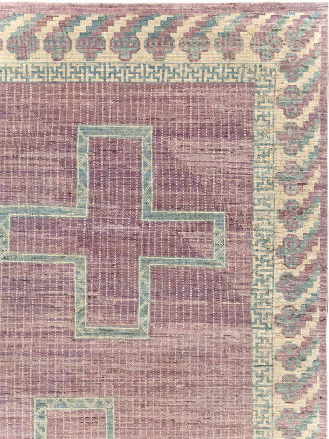 African Tuareg Inspired Modern East Turkestan Khotan Room Size Carpet, No.31720 - Gss