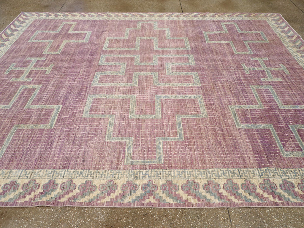 African Tuareg Inspired Modern East Turkestan Khotan Room Size Carpet, No.31720 - Gss