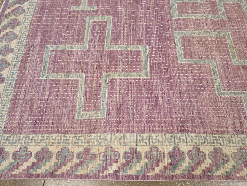 Modern African Tuareg Inspired East Turkestan Khotan Room Size Carpet, No.31720 - Gss