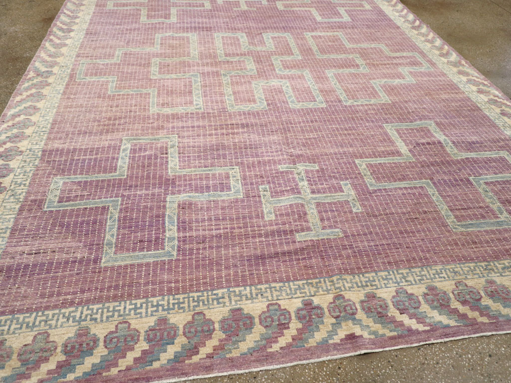 Modern African Tuareg Inspired East Turkestan Khotan Room Size Carpet, No.31720 - Gss