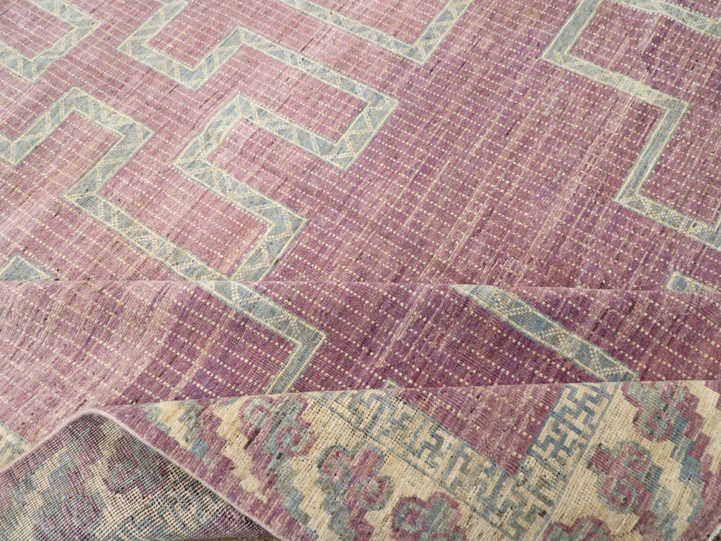 African Tuareg Inspired Modern East Turkestan Khotan Room Size Carpet, No.31720 - Gss