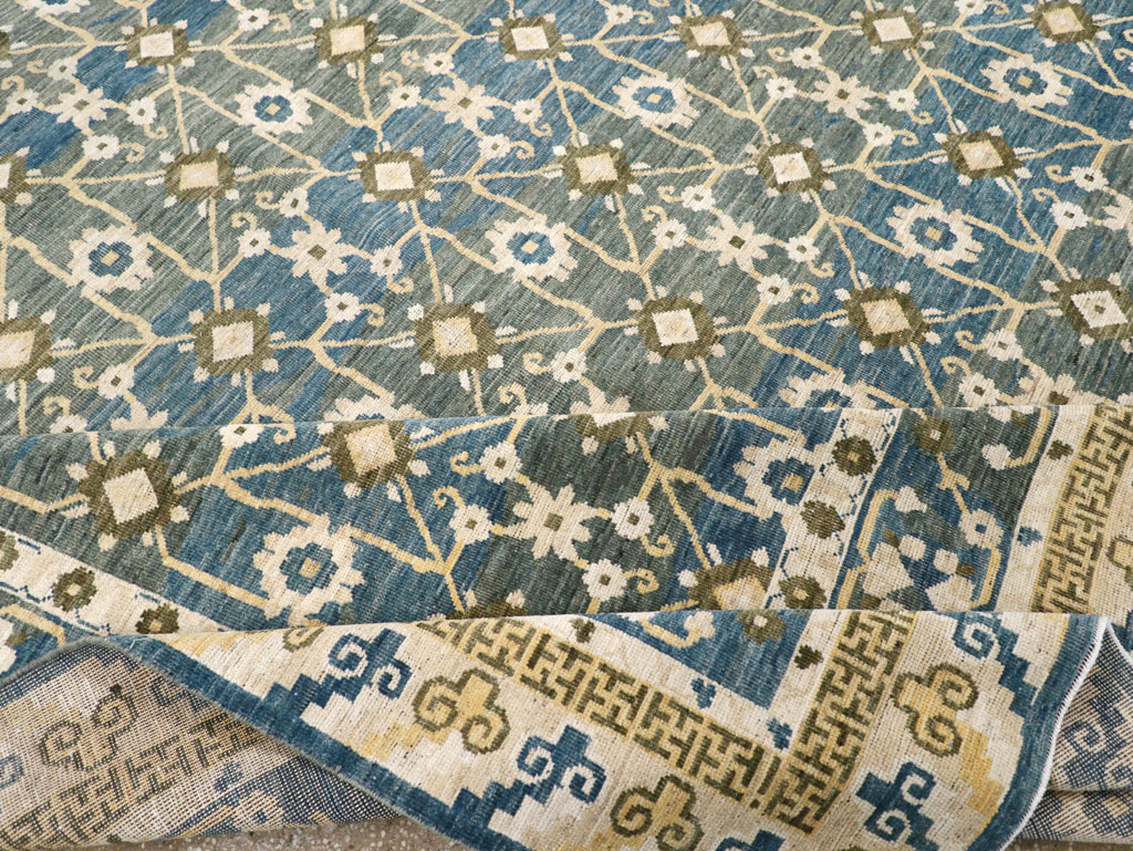 Modern East Turkestan Khotan Large Room Size Carpet, No.31721 - Gss