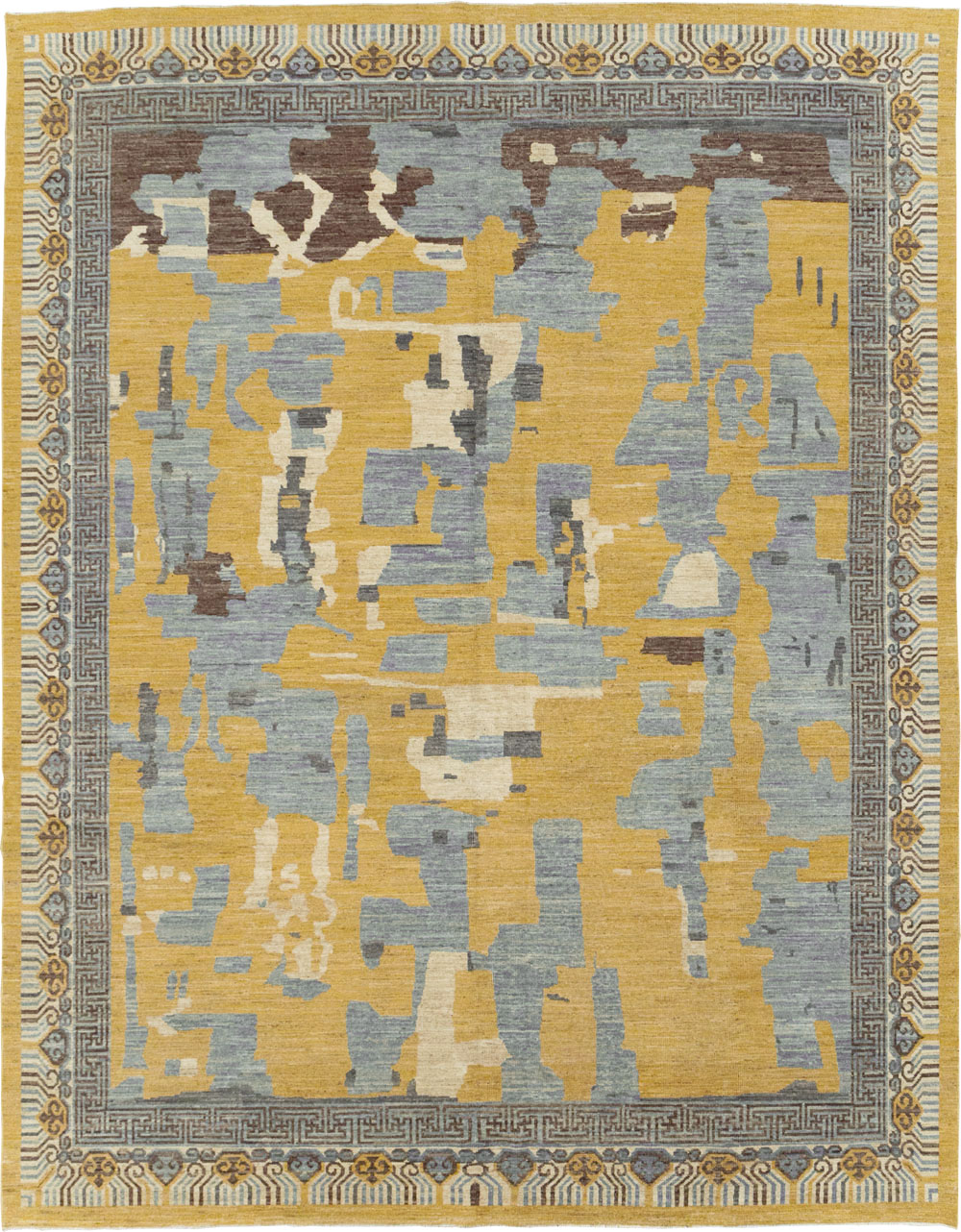 Modern East Turkestan Khotan Room Size Carpet, No.31722 - Gss