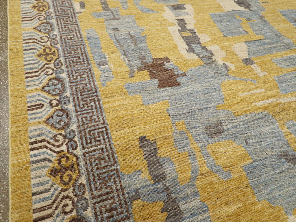 Modern East Turkestan Khotan Room Size Carpet, No.31722 - Gss