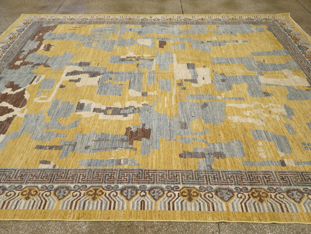 Modern East Turkestan Khotan Room Size Carpet, No.31722 - Gss