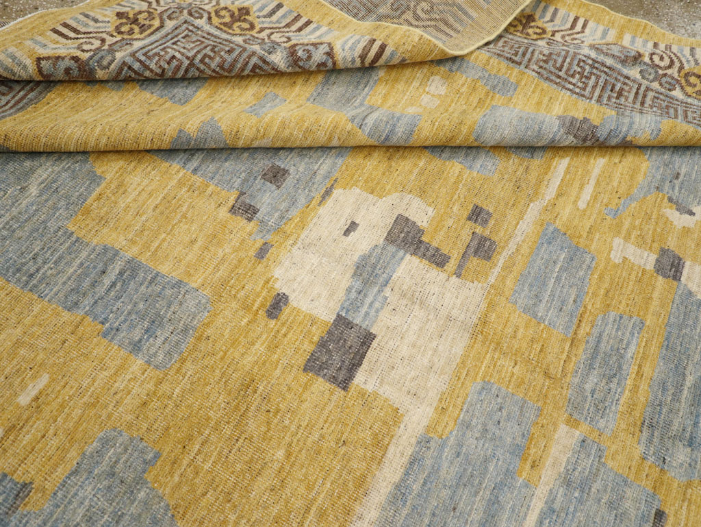 Modern East Turkestan Khotan Room Size Carpet, No.31722 - Gss