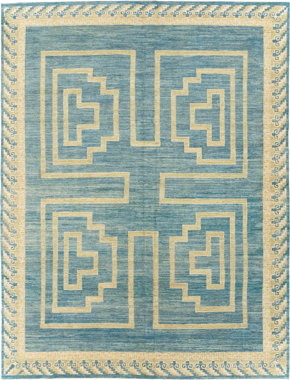 African Tuareg Inspired Modern East Turkestan Khotan Room Size Carpet, No.31723 - Gss