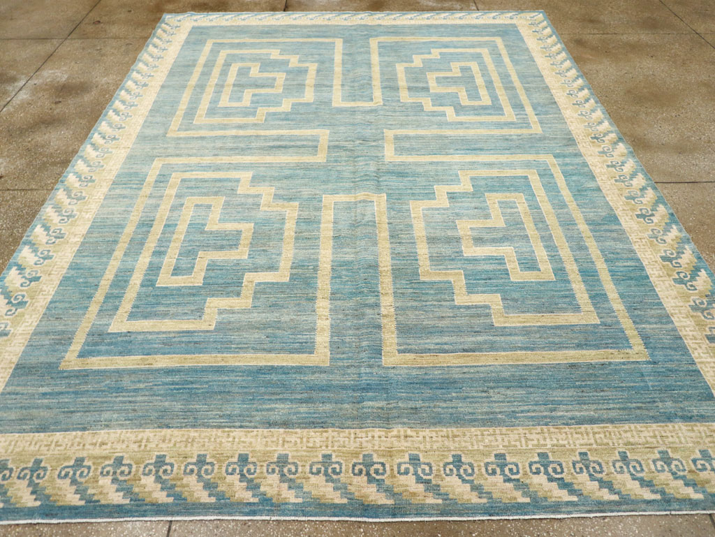 African Tuareg Inspired Modern East Turkestan Khotan Room Size Carpet, No.31723 - Gss