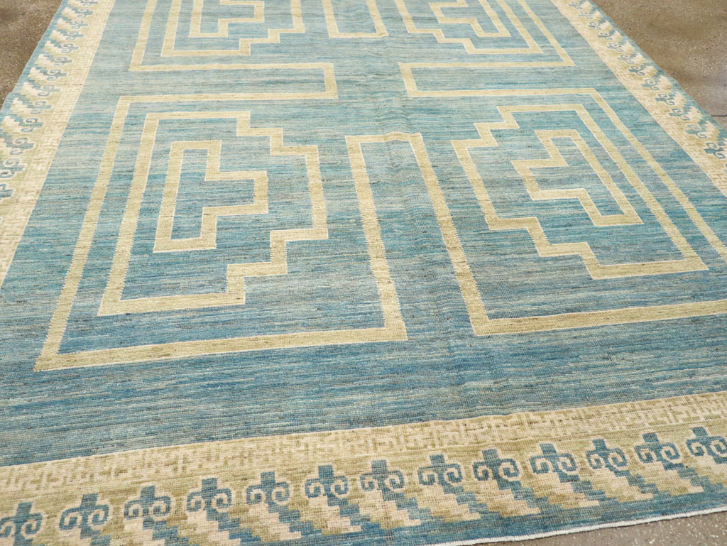 African Tuareg Inspired Modern East Turkestan Khotan Room Size Carpet, No.31723 - Gss